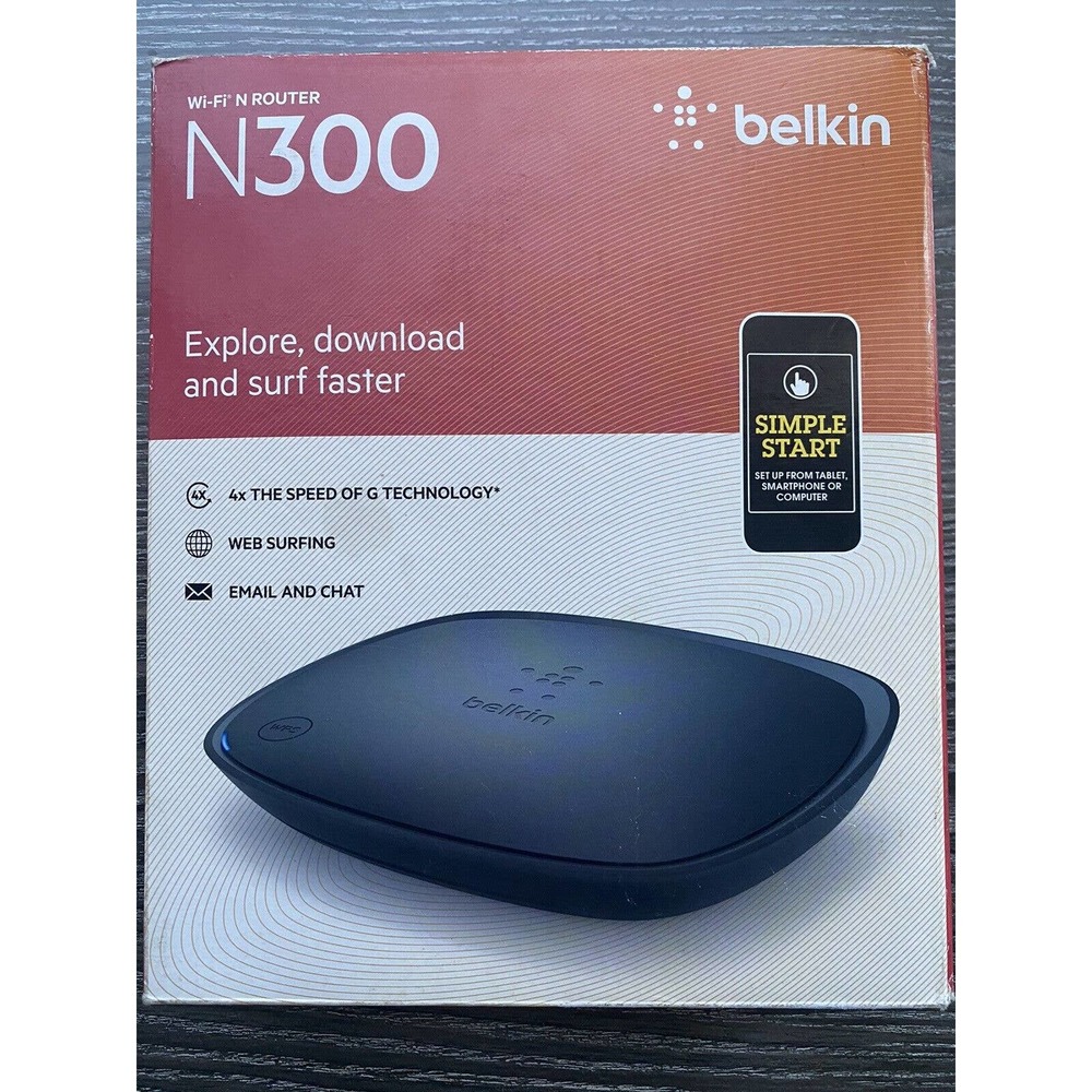 N300 Wi-Fi N Belkin Router 1x WAN and 4x LAN 10/100